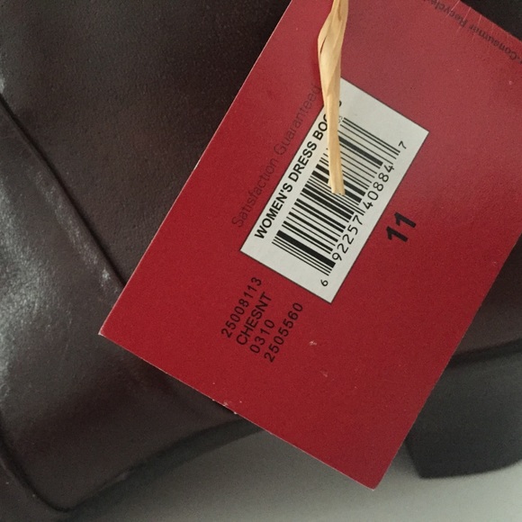 Earth Spirit Leather Heeled Boots Brown Only 11 - Picture 4 of 16